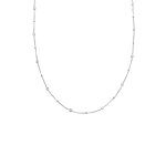 Elli - collier avec pierre femmes cercle chaîne à billes cristaux de verre taille xirius blanc argent ... Elli - collier avec pierre femmes cercle chaîne à billes cristaux de verre taille xirius blanc argent ...