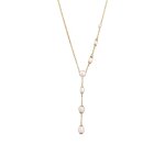 Elli - elli collier en y avec perles femmes perles de culture d'eau douce blanc argent sterling 925 plaqu ...