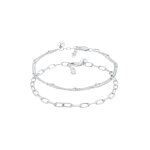 Elli premium - couche chane  boules lgant basic minimal bracelets femme - (925 / 1000) argent 1 pieces ...
