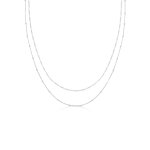 Elli - couche chane de figaro chaine  boules basic collier femme - (925 / 1000) argent colliers 1 ...