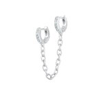 Elli - femmes créoles duo trend avec cristaux en argent sterling 925 1 pieces female Elli - femmes créoles duo trend avec cristaux en argent sterling 925 1 pieces female