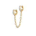 Elli - femmes créoles duo trend avec cristaux en argent sterling 925 1 pieces female Elli - femmes créoles duo trend avec cristaux en argent sterling 925 1 pieces female
