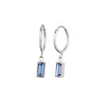 Elli - créoles femmes rectangle cristaux de verre bleu argent sterling 925 1 pieces female Elli - créoles femmes rectangle cristaux de verre bleu argent sterling 925 1 pieces female