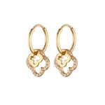 Elli - elli croles femmes trfle pendentif zirconia taille diamant blanc argent sterling 925 plaqu ...