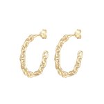 Elli - creole forme de chaîne boucles d'oreilles femme (925 / 1000) argent créoles 1 pieces female Elli - creole forme de chaîne boucles d'oreilles femme (925 / 1000) argent créoles 1 pieces female