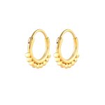 Elli - femmes créoles boules blogueur tendance en argent sterling 925 créoles 1 pieces female Elli - femmes créoles boules blogueur tendance en argent sterling 925 créoles 1 pieces female
