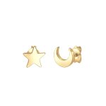 Elli - croissant de lune astro en argent sterling 925 boucles d'oreilles 1 pieces female