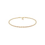 Elli premium - dames choker tordu cord collier en cordon blogger trend in 925 sterling silver gold plated ...
