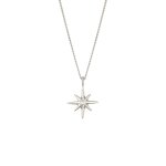 Elli diamonds - collier femmes pendentif toile chane armure diamant de laboratoire taille brillant ...
