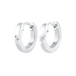 Elli diamonds - femmes croles basique avec diamant (0. 03 ct. ) en argent sterling 925 1 pieces female ...