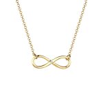 Elli diamonds - femmes infinit pendentif infini avec diamant (0. 03 ct. ) en argent sterling 925 colliers ...