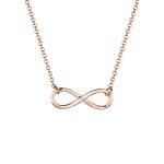Elli diamonds - femmes infinit pendentif infini avec diamant (0. 03 ct. ) en argent sterling 925 colliers ...
