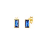 Elli - lgant filigrane avec des saphirs boucles d'oreilles femme - (925 / 1000) argent plaqu or boucles ...