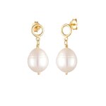 Elli - lgant mariage perles de culture d'eau douce femme argent (925 / 1000) boucles d'oreilles 1 pieces ...