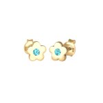 Elli - enfants clous d'oreilles fleur symbole avec cristal rose en argent sterling 925 boucles d'oreilles ... Elli - enfants clous d'oreilles fleur symbole avec cristal rose en argent sterling 925 boucles d'oreilles ...