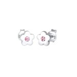 Elli - enfants clous d'oreilles fleur symbole avec cristal rose en argent sterling 925 boucles d'oreilles ... Elli - enfants clous d'oreilles fleur symbole avec cristal rose en argent sterling 925 boucles d'oreilles ...