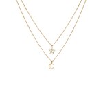 Elli - enfants layer étoile demi - lune pendentif avec cristal en argent sterling 925 colliers 1 pieces ... Elli - enfants layer étoile demi - lune pendentif avec cristal en argent sterling 925 colliers 1 pieces ...