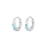 Elli - enfant créoles bleus avec des cristaux en argent sterling 925 1 pieces female Elli - enfant créoles bleus avec des cristaux en argent sterling 925 1 pieces female