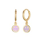 Elli - enfants créoles pendentif avec smiling face avec émail bleu en argent sterling 925 boucles d'oreilles ... Elli - enfants créoles pendentif avec smiling face avec émail bleu en argent sterling 925 boucles d'oreilles ...