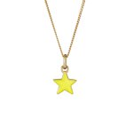 Elli - enfants pendentif étoile avec Émail jaune 925 argent sterling plaqué or colliers 1 pieces female ... Elli - enfants pendentif étoile avec Émail jaune 925 argent sterling plaqué or colliers 1 pieces female ...