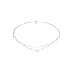 Elli - toile de chane  boules en plaqu or en 925 / 1000 argent massif colliers 1 pieces female