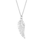Elli - femmes ange pendentif ailes symbole tendance boho en argent sterling 925 colliers 1 pieces female ...