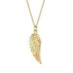 Elli - femmes ange pendentif ailes symbole tendance boho en argent sterling 925 colliers 1 pieces female ...