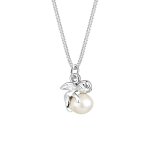 Elli - femmes ange avec perle de culture d'eau douce en argent sterling 925 colliers 1 pieces female