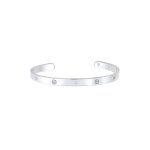 Elli premium - femmes anneau de bras go croix minimaliste avec cristaux de zirconium en argent sterling ...