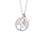 Elli premium - femmes arbre de vie en bicolore tendance avec cristaux en argent sterling 925 colliers ... Elli premium - femmes arbre de vie en bicolore tendance avec cristaux en argent sterling 925 colliers ...