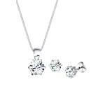 Elli - femmes basique avec cristaux en argent sterling 925 coffret de bijoux 1 pieces female Elli - femmes basique avec cristaux en argent sterling 925 coffret de bijoux 1 pieces female