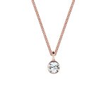Elli - femmes basique pendentif solitaire avec cristal en argent sterling 925 plaqué or rose colliers ... Elli - femmes basique pendentif solitaire avec cristal en argent sterling 925 plaqué or rose colliers ...