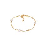Elli - femmes boules classiques avec perles de culture d'eau douce en argent sterling 925 bracelets 1 ...