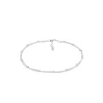 Elli - femmes boule intemporelle basique en argent sterling 925 chanes de cheville 1 pieces female