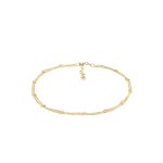 Elli - femmes boule intemporelle basique en argent sterling 925 chanes de cheville 1 pieces female