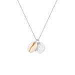 Elli - femmes boule plaquette coquillage cauri pendentif tendance en argent sterling 925 colliers 1 pieces ...
