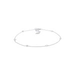 Elli - femmes bracelet de cheville toiles avec cristaux en argent sterling 925 chanes de cheville 1 ...