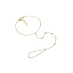 Elli - femmes chane  main accessoire tincelant avec cristaux en argent sterling 925 plaqu or bracelets ...