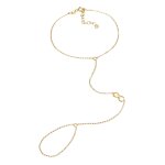 Elli - femmes chaîne à main symbole l'infini en argent sterling 925 plaqué or bracelets 1 pieces female ... Elli - femmes chaîne à main symbole l'infini en argent sterling 925 plaqué or bracelets 1 pieces female ...