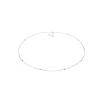 Elli - femmes chane de taille boules avec cristal en argent sterling 925 colliers 1 pieces female