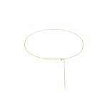 Elli premium - femmes chane de taille maillons tendance en argent sterling 925 plaqu or colliers 1 ...