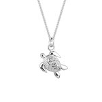 Elli - femmes char tortue pendentif soleil en argent sterling 925 colliers 1 pieces female
