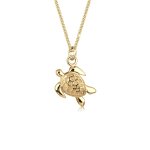 Elli - femmes char tortue pendentif soleil en argent sterling 925 colliers 1 pieces female
