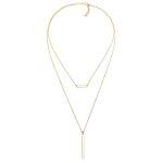 Elli - femme choker couches minimale - (925 / 1000) argent colliers 1 pieces female