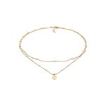 Elli - femmes choker couches plaquettes avec perles de culture d'eau douce en argent sterling 925 plaqu ...