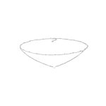 Elli - femmes choker look des couches coeur tendance en argent sterling 925 colliers 1 pieces female