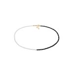 Elli - femmes choker perles de verre ying yang en argent sterling 925 plaqu or colliers 1 pieces female ...