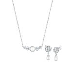 Elli premium - femmes classique set pendentif d'oreilles perle de culture d'eau douce zirconium en argent ... Elli premium - femmes classique set pendentif d'oreilles perle de culture d'eau douce zirconium en argent ...