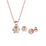 Elli - femmes classique solitaire pendentif set clous d'oreilles avec cristaux en argent sterling 925 ... Elli - femmes classique solitaire pendentif set clous d'oreilles avec cristaux en argent sterling 925 ...