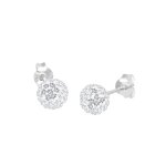 Elli - femmes clous d'oreilles boule Élégant avec cristaux en argent sterling 925 boucles d'oreilles ... Elli - femmes clous d'oreilles boule Élégant avec cristaux en argent sterling 925 boucles d'oreilles ...